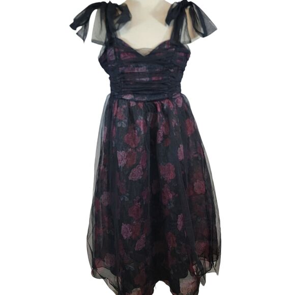 Lulus Dress  Womans XL Black Striking Scene Ethereal Whimsygoth Fairy Witchy - Picture 1 of 8